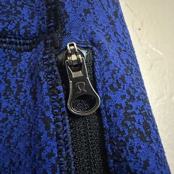 Lululemon Rush Hour High-Rise Crop Women's Size 6 Blue Black Stretch Breathable - Picture 5 of 9